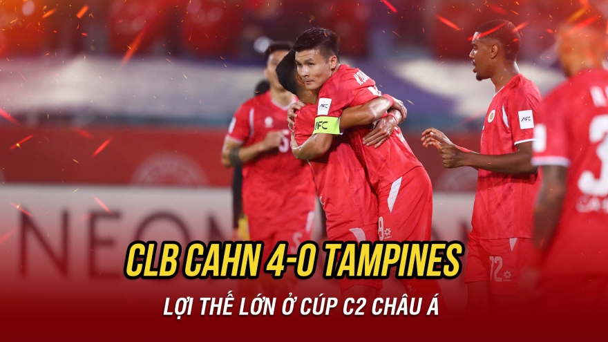 Kết quả bóng đá hôm nay 11/2: CLB CAHN thắng đậm Tampines ở Cúp C2 châu Á